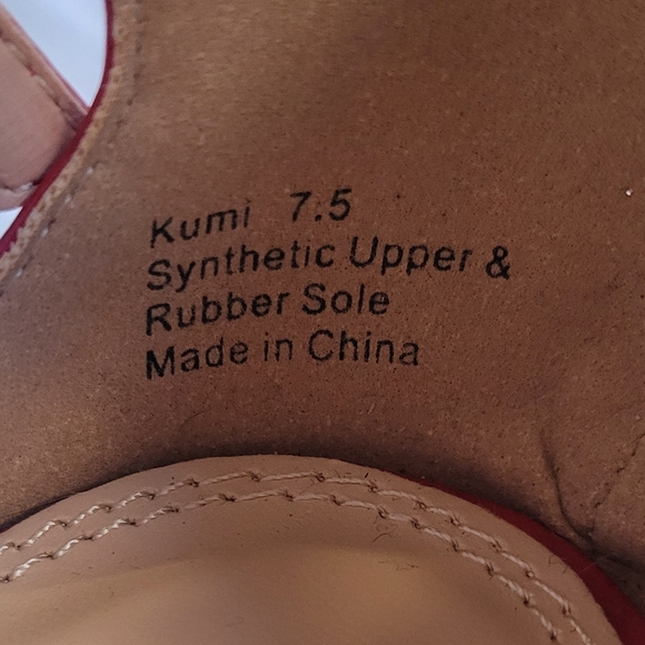 LEMON DROP BY PRIVILEGED Kumi Red Strappy Heels Size 7.5 - Picture 5 of 15